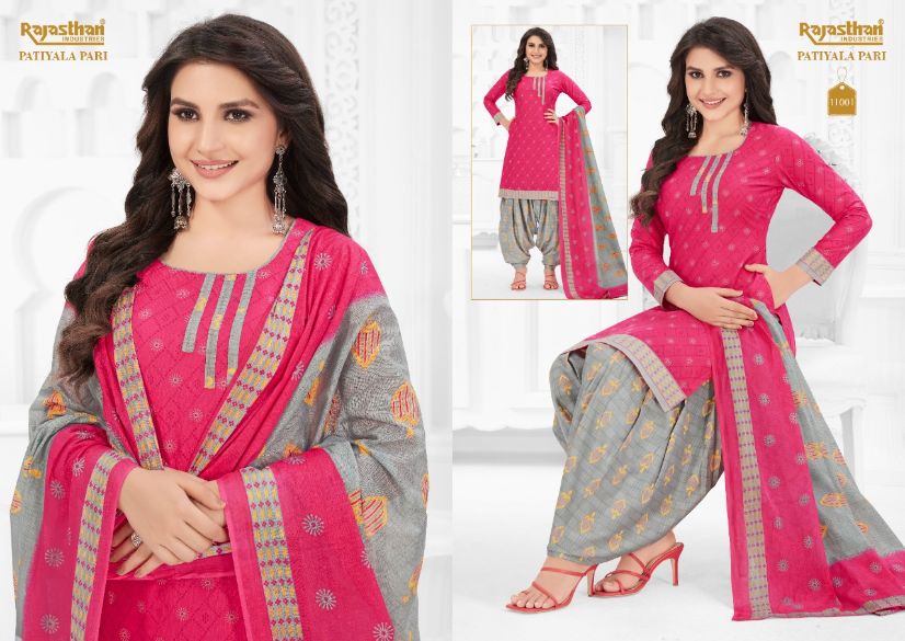 Rajasthan Patiyala Pari 11 Designer Regular Wear Printed Cotton Dress Material